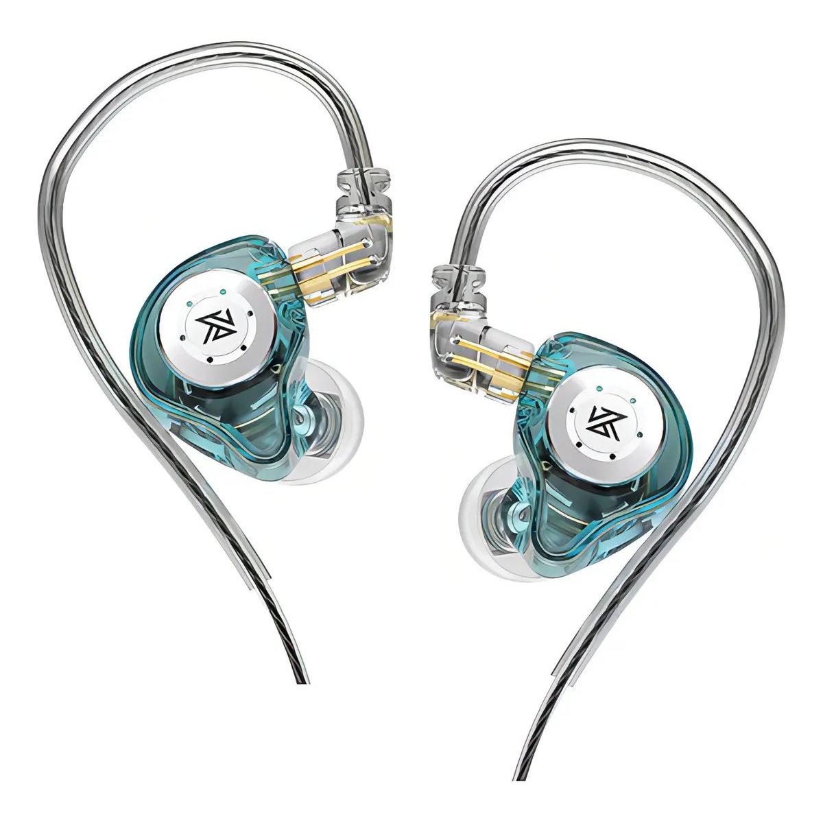 GENERICO - Auriculares Dinámicos HiFi Color Cian Sin Micrófono