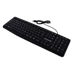 GENERICO - Teclado Alambrico AOAS A-1013 USB Wired Keyboard High Precision Color Negro