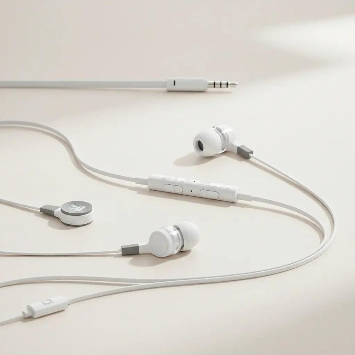 GENERICO - Auriculares In-ear con Micrófono y Cable de 1.2m Blanco