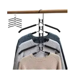 GENERICO - Colgador Vertical Multifuncional Ahorra Espacio De 5 Niveles Organizador De Ropa