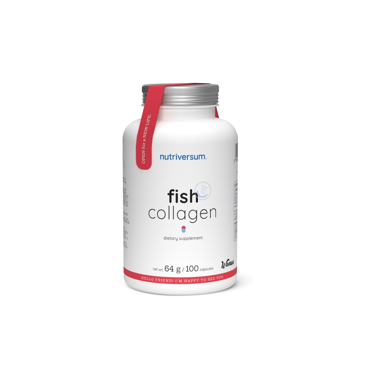 GENERICO - FISH COLLAGEN 100 CAPSULAS - NUTRIVERSUM