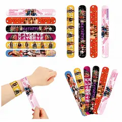 GENERICO - Pack 12 Pulseras Katseye Kpop Enroscables 22x3cm Fiestas