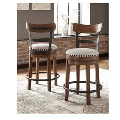 MSA MUEBLES SANTA ANA - Set 2 Taburete Alto Valebeck