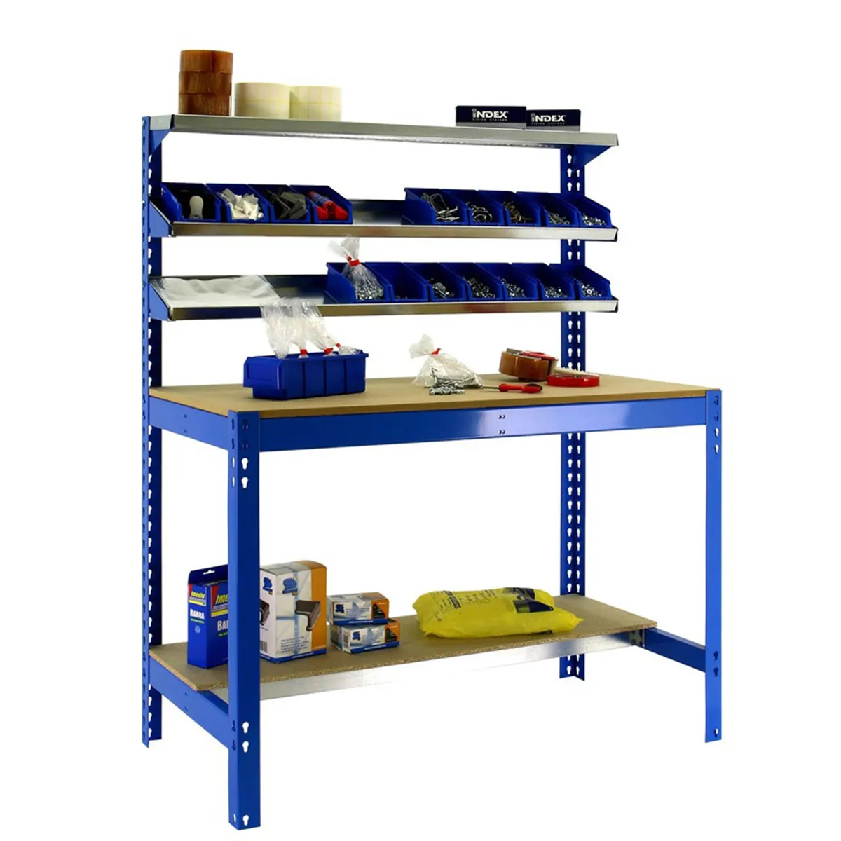 Banco Simonwork BT1 900 Azul/Madera, marca SIMONRACK - Foto 2