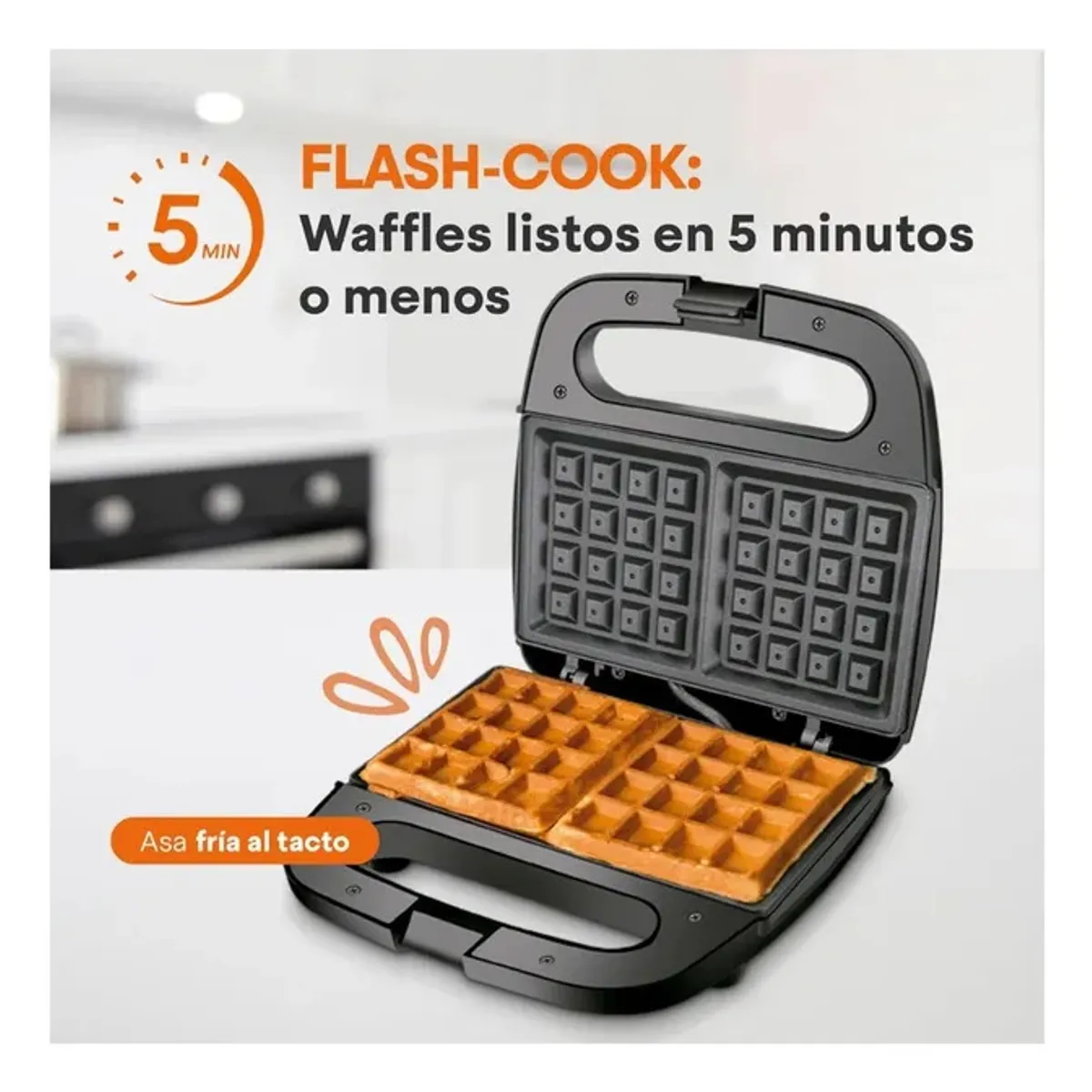 IRM - Set Waflera Cuadrada Fondue Chocolate Maquina Chocolatera Cascada Kit Dulces Hogar R&L Group
