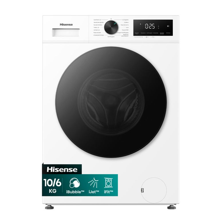 HISENSE Lavadora Secadora Carga Frontal 106Kg WD1i1041BW