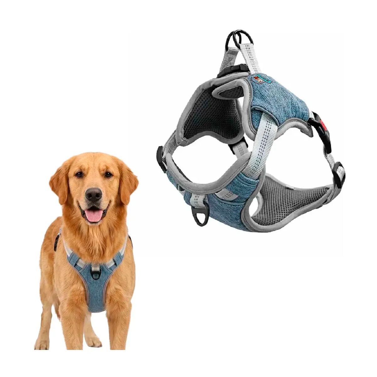 ESHOPANGIE - Arnes Anti Tirones Acolchados Para Perro Tallas S A Xl
