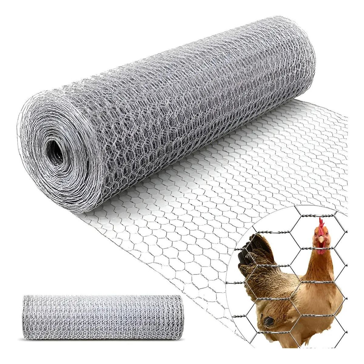 GENERICO - Malla Hexagonal 1x50m para Jardín y Cerramientos