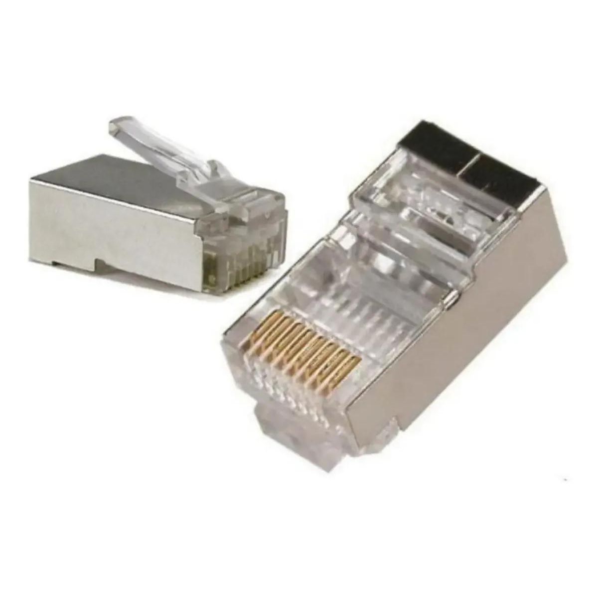 GENERICO - 1000 Conectores RJ-45 Blindados para Cable Cat 5e