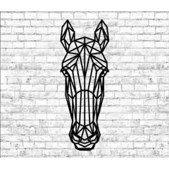 GENERICO - Cuadro Decorativo Figura Geométrica Cabeza de Caballo