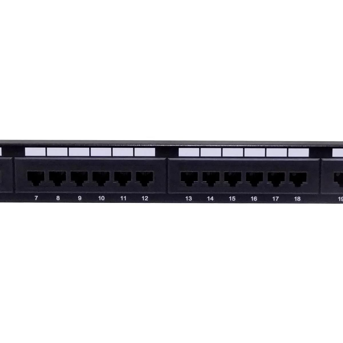 GENERICO - Panel de conexión 24 puertos RJ45 Cat6 UTP Clickbox