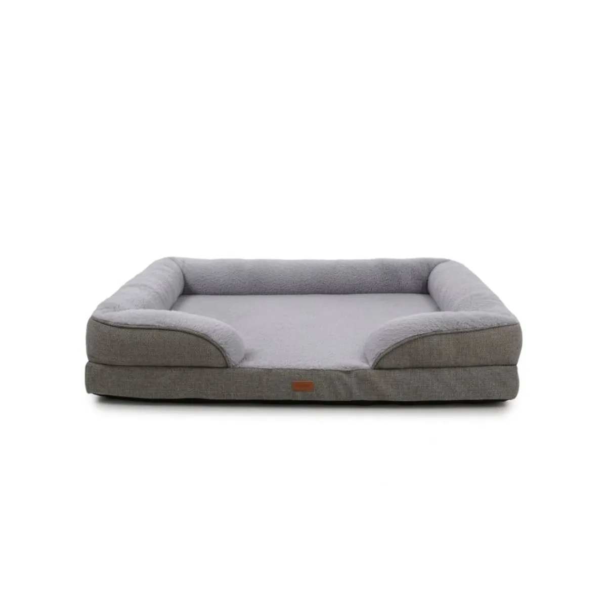 GENERICO - Cama Sofá Para Perro Mascotas Grande 96x71x16 Gris