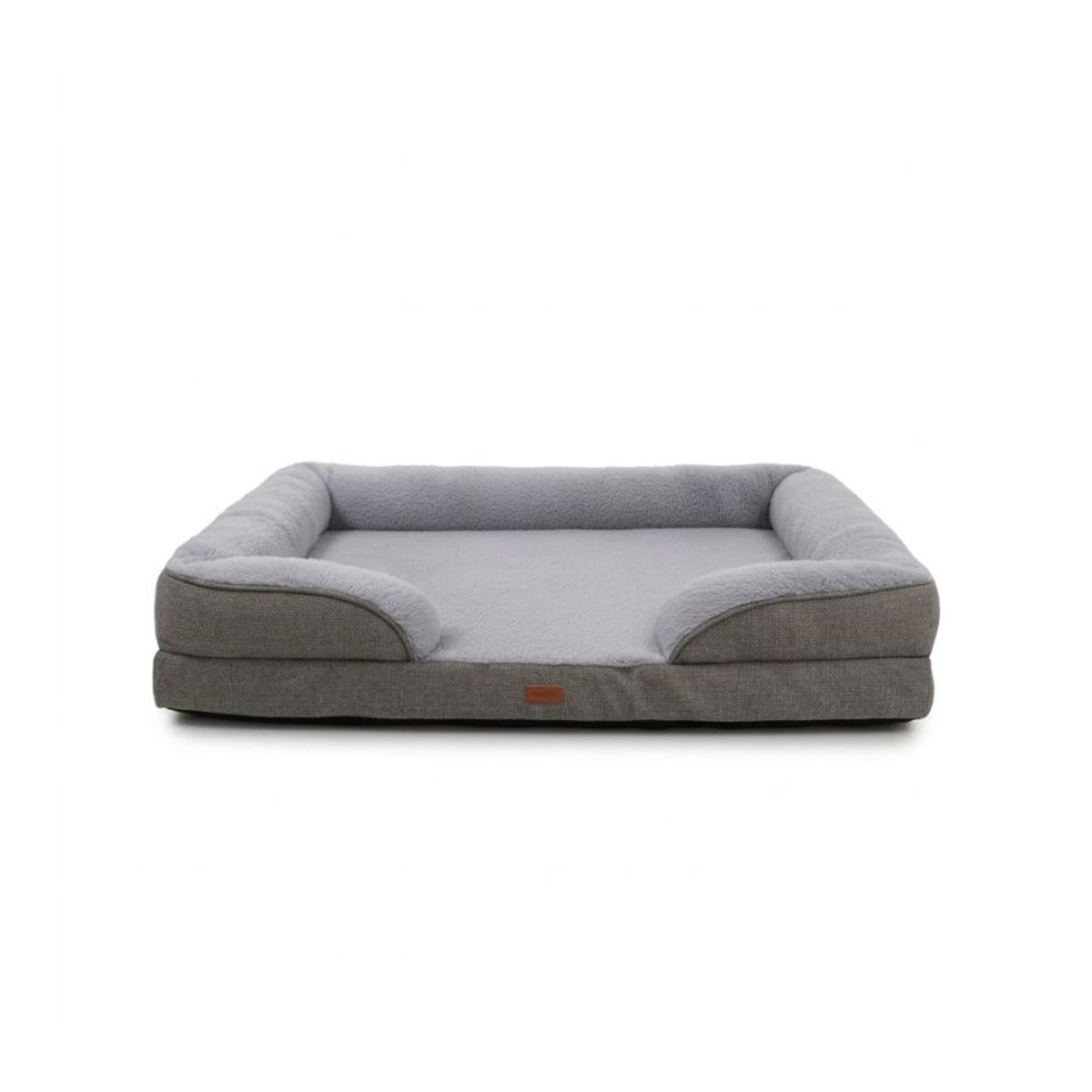 GENERICO - Cama Sofá Para Perro Mascotas Grande 96x71x16 Gris