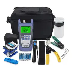 GENERICO - Kit de herramientas para fibra óptica con medidor de pot