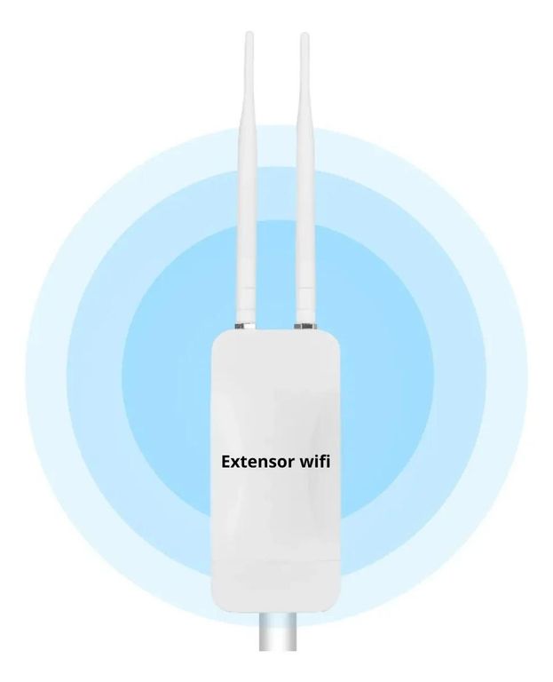 GENERICO Extensor WiFi Exterior 100 Mb para Casas y Parcelas