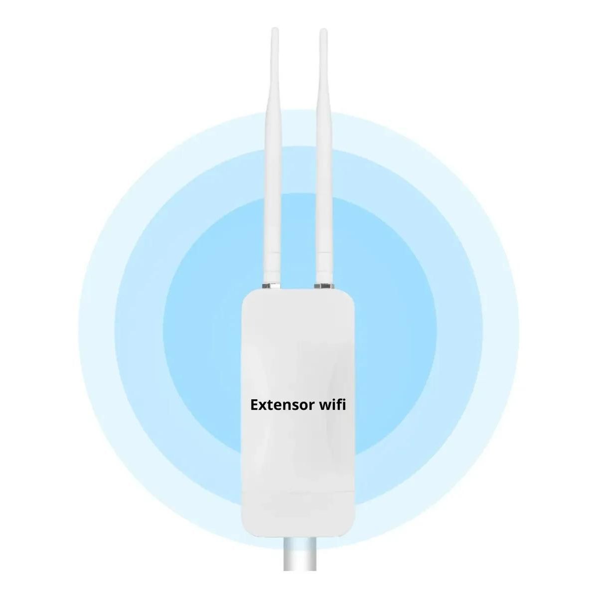 GENERICO - Extensor WiFi Exterior 100 Mb para Casas y Parcelas