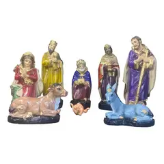 GENERICO - Pesebre de colores con figura de 33 cm