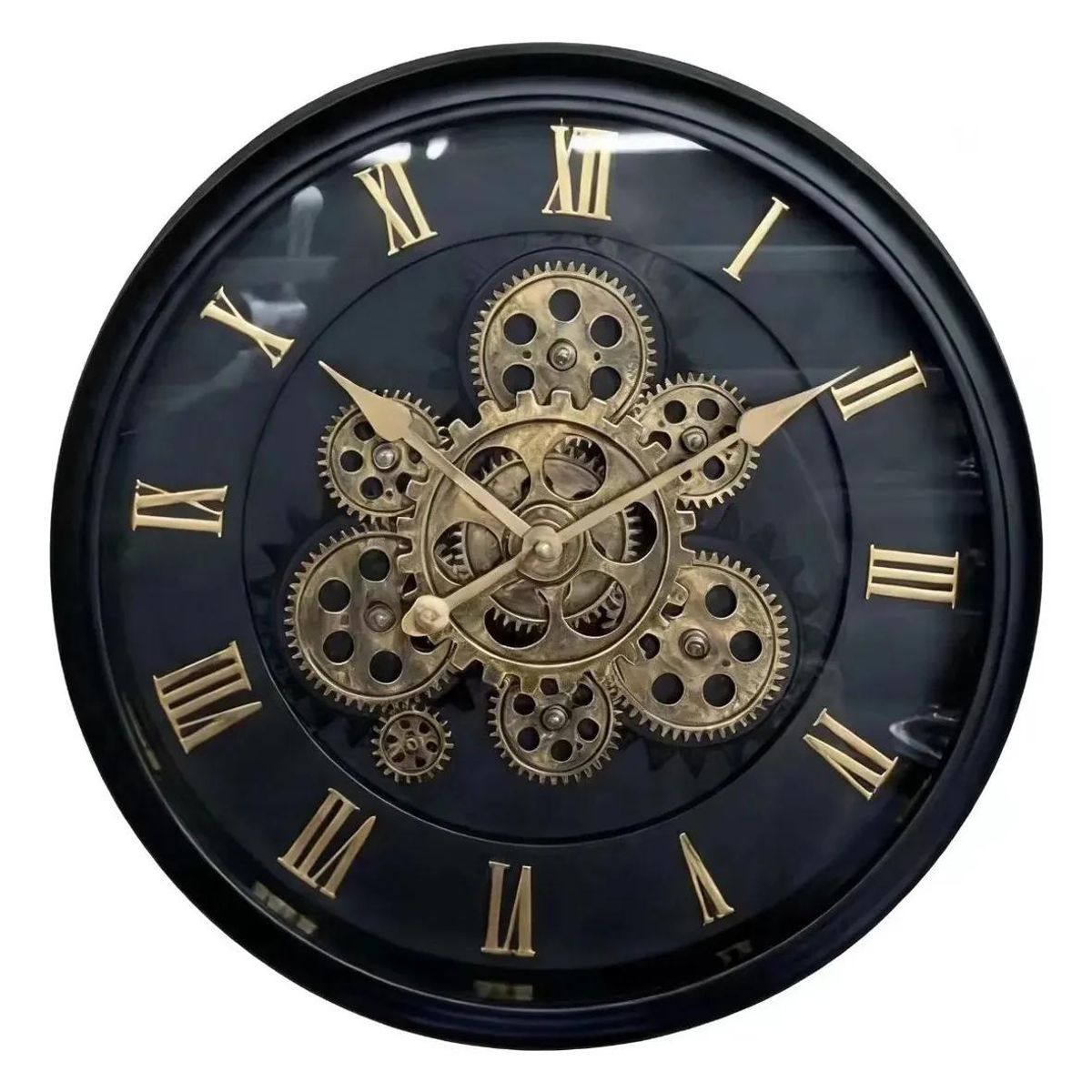 GENERICO - Reloj de Pared Estilo Europeo con Engranajes Dinámicos