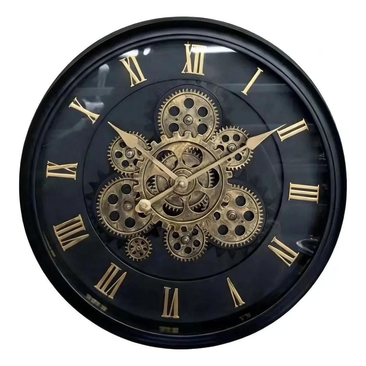GENERICO - Reloj de Pared Estilo Europeo con Engranajes Dinámicos