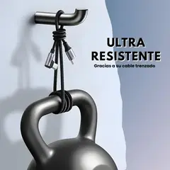 GENERICO - Cable USB-C a USB-C 60W Carga Rápida 2m 90°