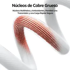 GENERICO - Cable USB Tipo C a Tipo C 100W 1.2m