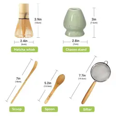 GENERICO - Juego de Té Matcha Japonés con Batidor y Herramientas