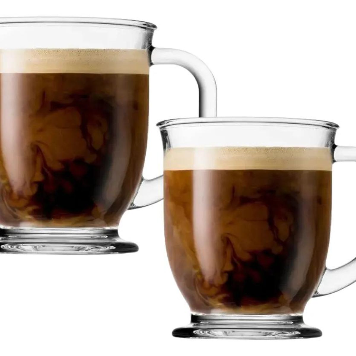GENERICO - Pack 6 Tazas de Vidrio 490 ml Lisboa Grandes