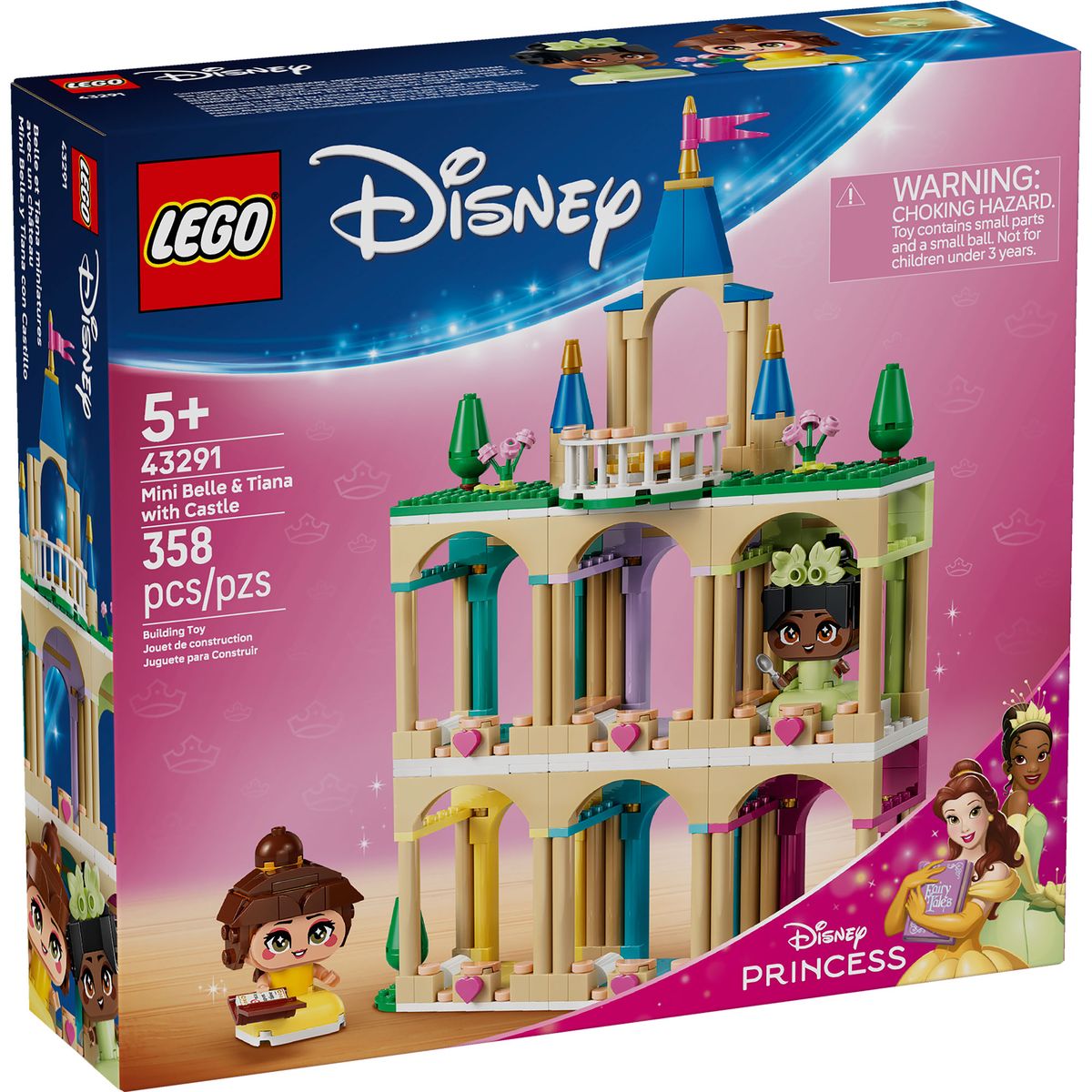 LEGO - LEGO MINI BELLA Y TIANA CON CASTILLO DISNEY PRINCESS 43291