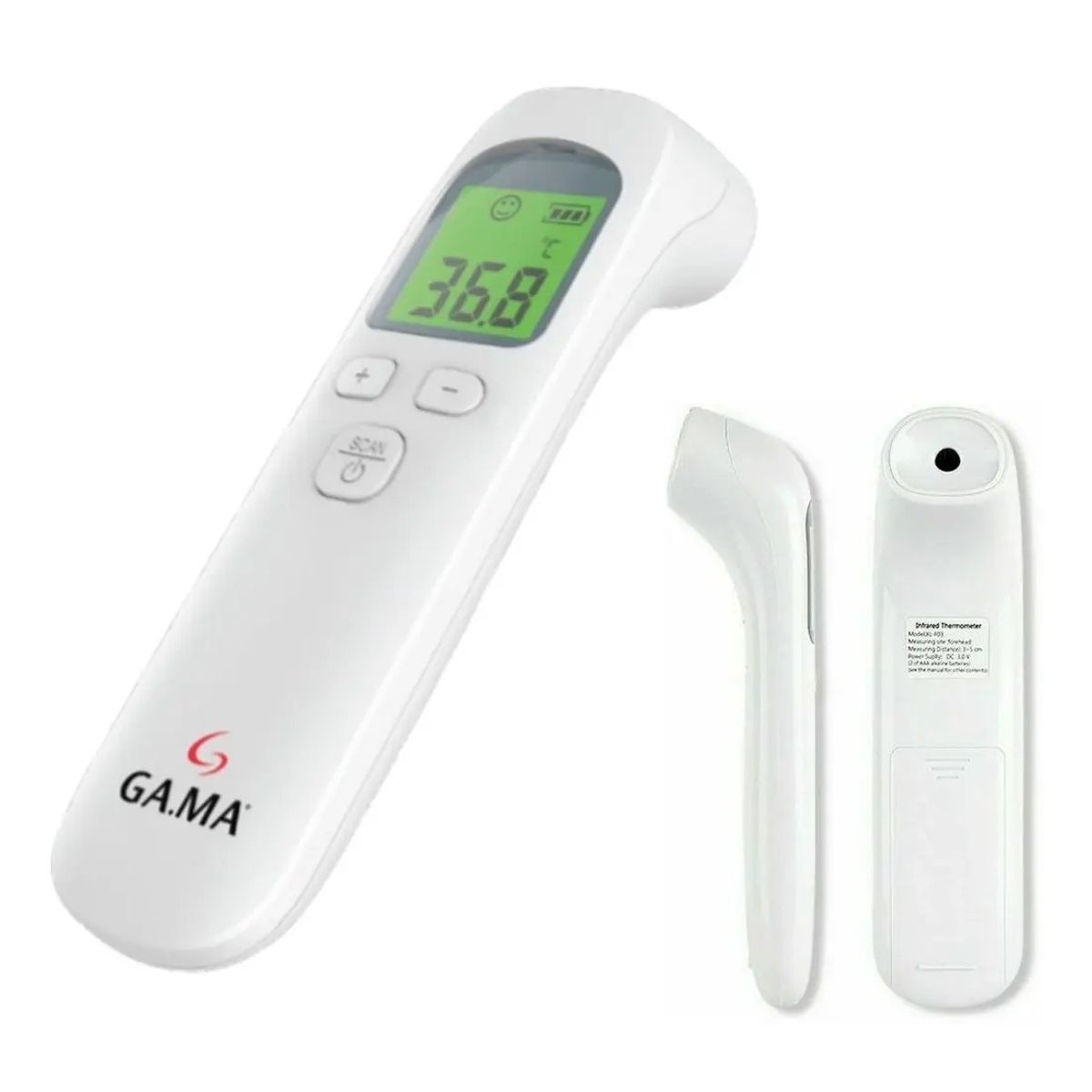 GAMA - Termómetro Digital Gama Infrarrojo Médico Corporal Ambiental