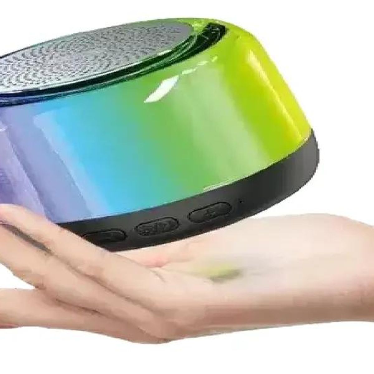 GENERICO - Mini parlante Bluetooth con luces LED de colores