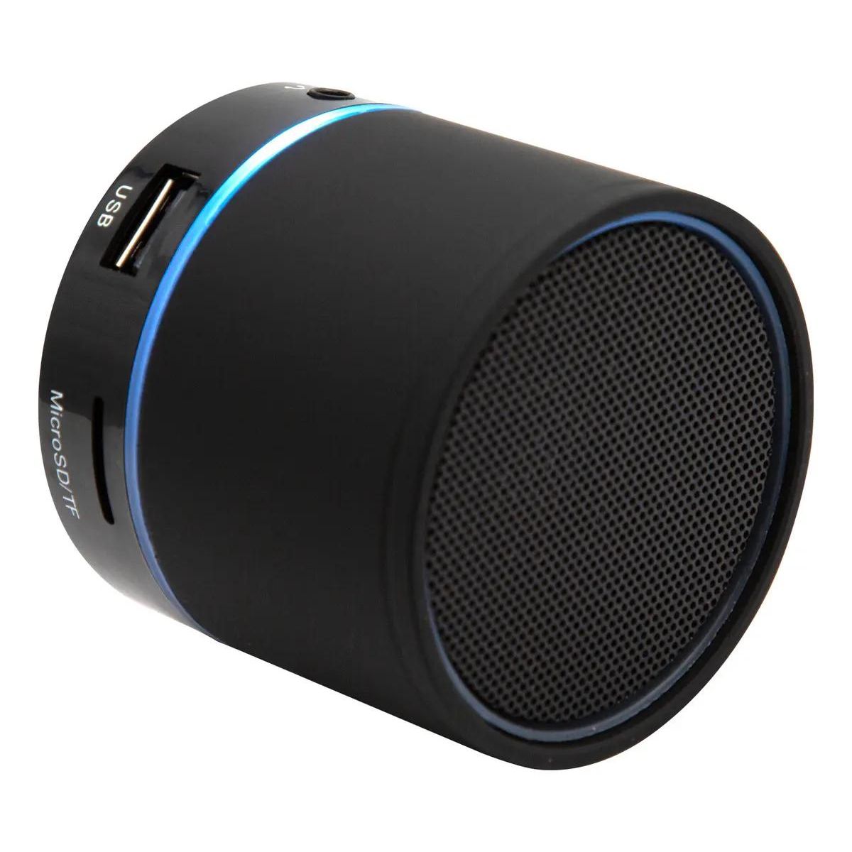 GENERICO - Parlante portátil Bluetooth USB 3W negro