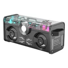 GENERICO - Parlante Bluetooth con Luces LED y Radio FM
