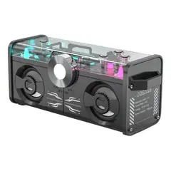 GENERICO - Parlante Bluetooth con Luces LED y Radio FM