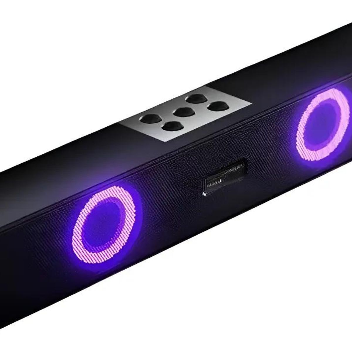 GENERICO - Barra de Sonido Portátil Recargable con Luces RGB y Bluet