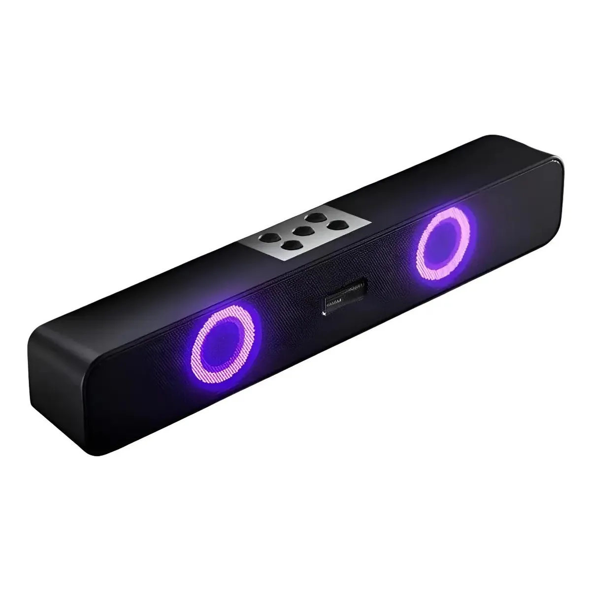 GENERICO - Barra de Sonido Portátil Recargable con Luces RGB y Bluet