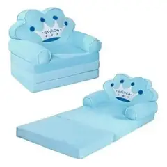 GENERICO - Sofá plegable para niños con funda lavable