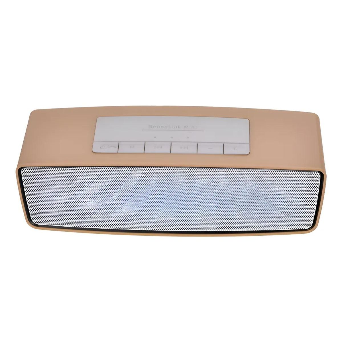 GENERICO - Parlante Bluetooth Mini S815 con SD, Aux y USB Dorado