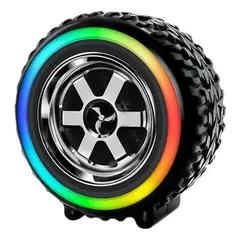 GENERICO - Parlante portátil recargable con luces RGB y Bluetooth