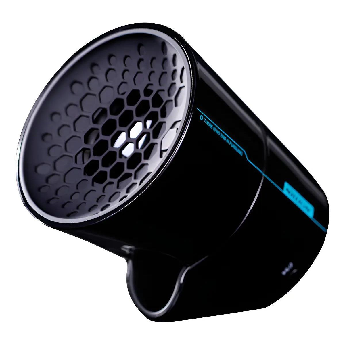 GENERICO - Parlante Bluetooth portátil negro con 5 horas de batería