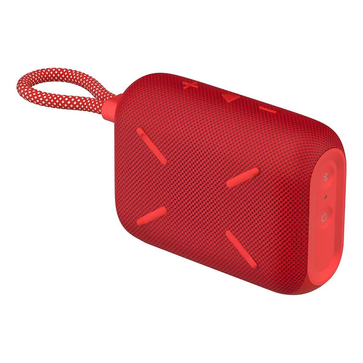 GENERICO - Bocina Bluetooth portátil color rojo