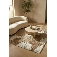 GENERICO - Alfombra Texturizada Lavable para Living y Dormitorio