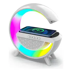 GENERICO - Parlante portátil con Bluetooth y WiFi blanco