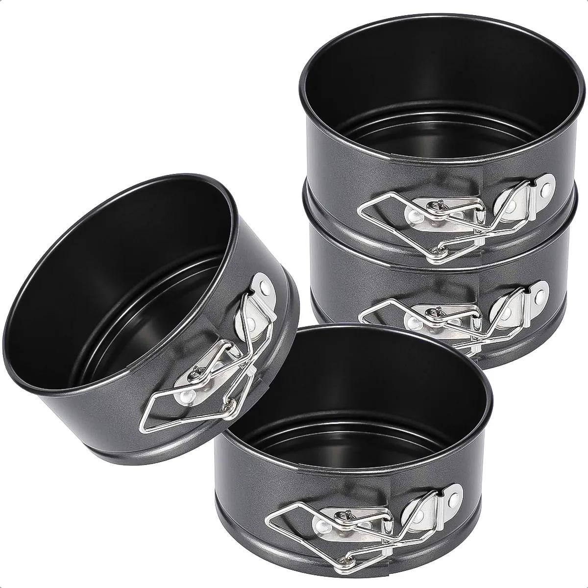 GENERICO - Set 4 Moldes Desmontables para Queque 12 cm