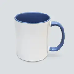 GENERICO - Pack 12 Tazas 11 Oz Interior y Mango Color
