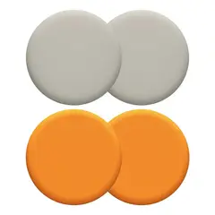 GENERICO - Almohadillas para audífono color beige y naranja
