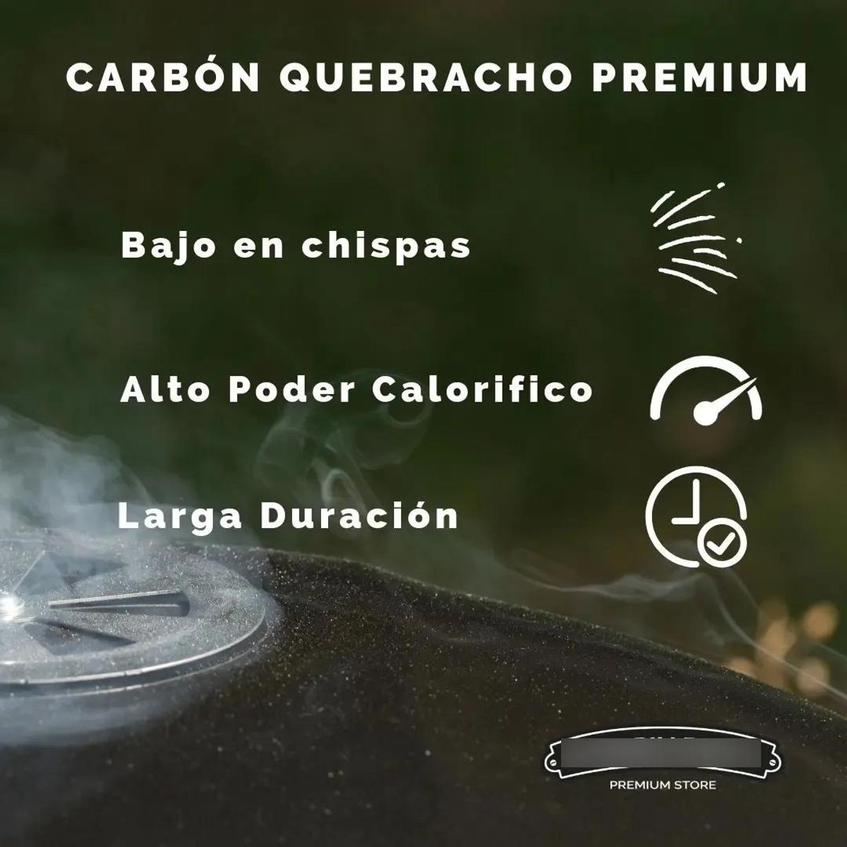 GENERICO - Carbón premium para parrilla 10 kg en 4 bolsas