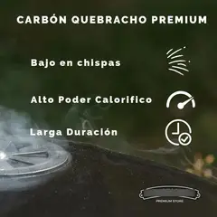 GENERICO - Carbón premium para parrilla 10 kg en 4 bolsas