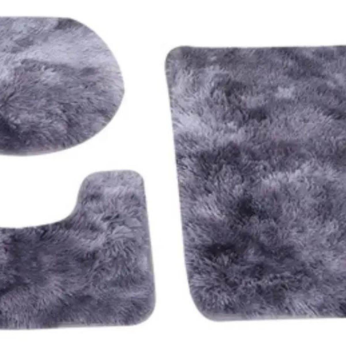 GENERICO - Set de Alfombras de Baño Peludo 3 Piezas