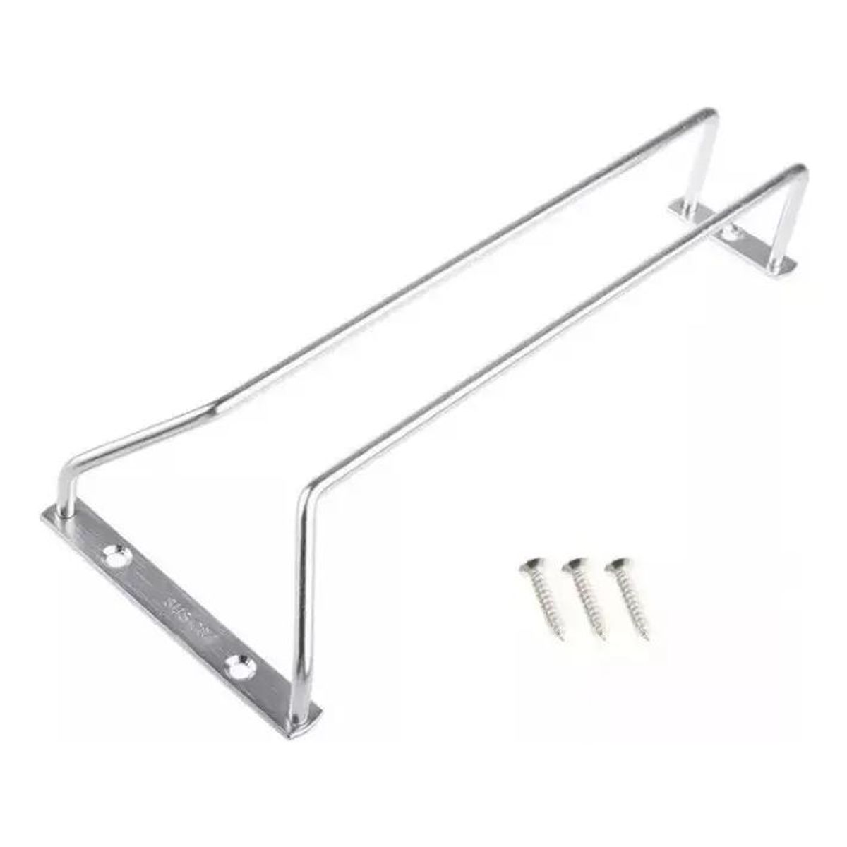 GENERICO - Colgador de Copas de Metal Cromado para Bar
