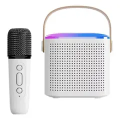 GENERICO - Mini parlante inalámbrico karaoke con micrófono y USB